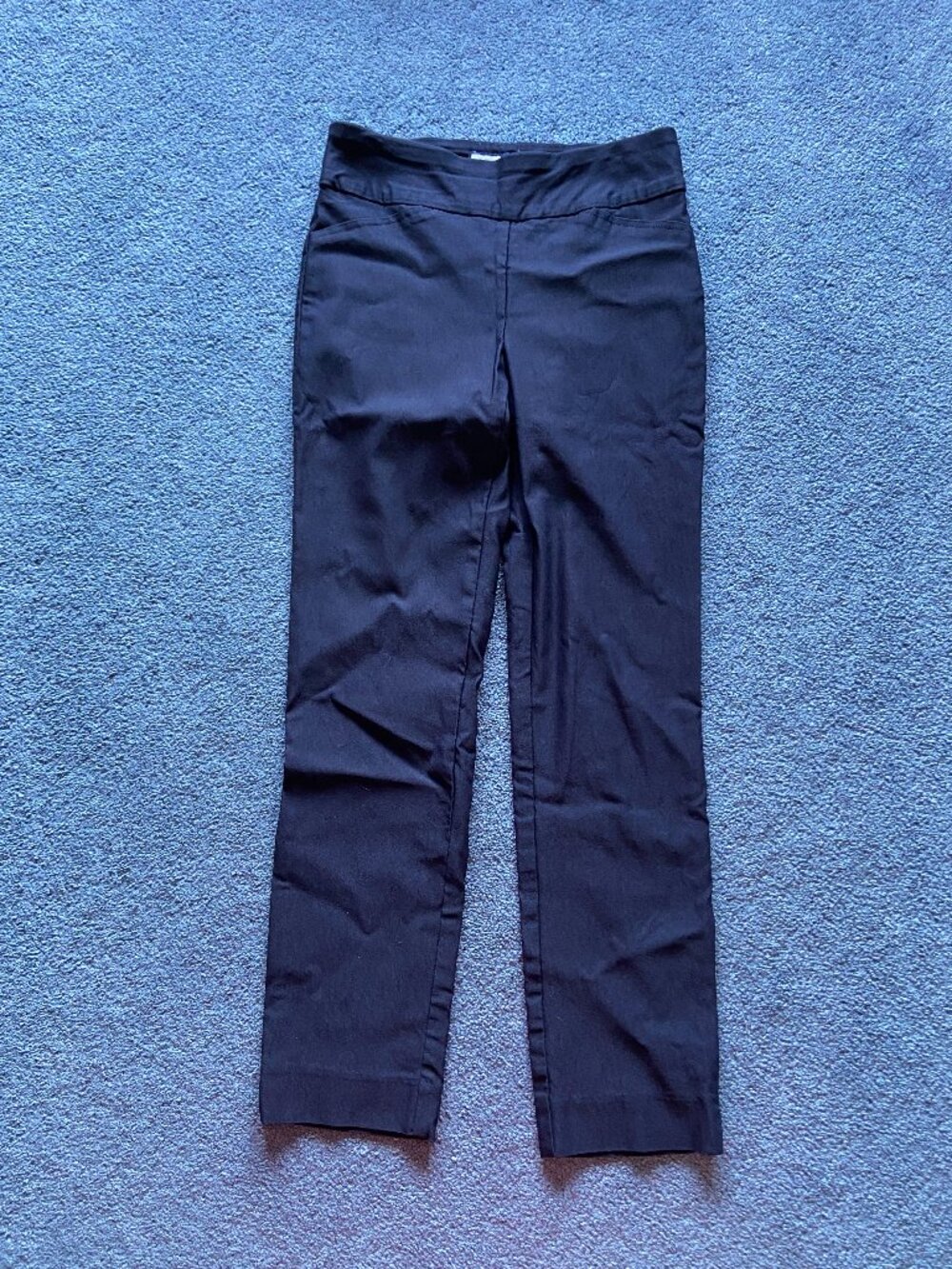 Charter Club Women's Navy Blue Petite Cambridge Slim Dress Pants Size 4P